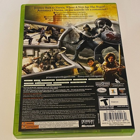 The Chronicles of Narnia Prince Caspian Complete in Box Xbox 360 - Picture 2 of 3